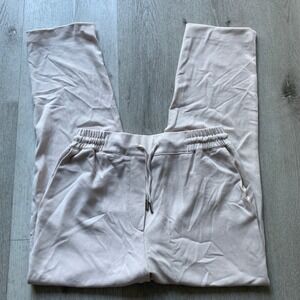 Zara Beige High-Waist Drawstring Joggers Size Small loungewear casual y2k boho